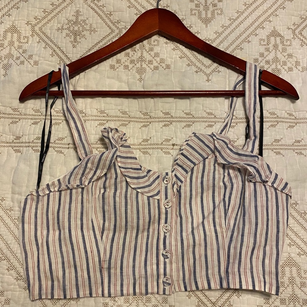 ⭐️5/25⭐️ Forever 21 Striped Crop Top